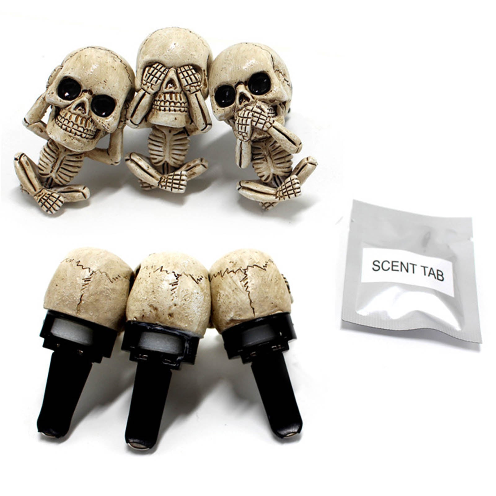 skull car ornament air freshener