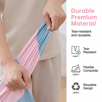 Pump-Free 3D Vacuum Bags, 3-Sec Compression, Reusable
