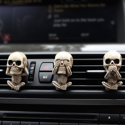 skull car ornament air freshener