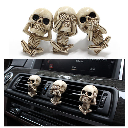 skull car ornament air freshener