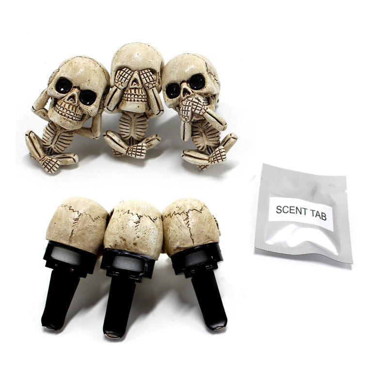 skull car ornament air freshener