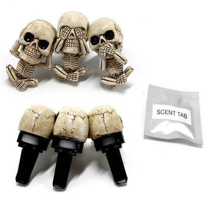 skull car ornament air freshener