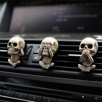skull car ornament air freshener