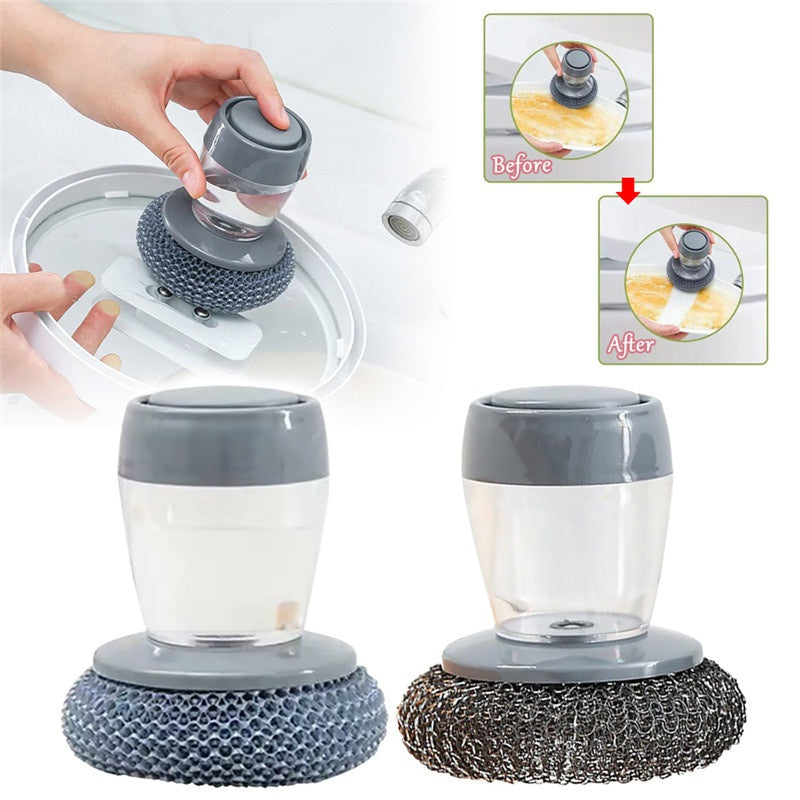 kitchen soap dispensing brush