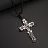 Mens Retro Cross Necklace